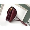 Saint Laurent Monogram All Over Small Satchel In Bordeaux Suede 545