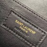 Saint Laurent Monogram All Over Small Satchel In Bordeaux Suede 545