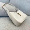 Saint Laurent Le 5 À 7 Hobo Bag In White Leather 569