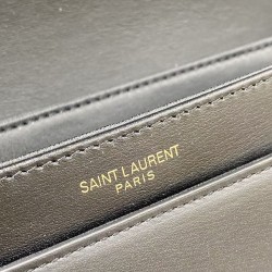 Saint Laurent Solferino Medium Bag In Black Calfskin 588