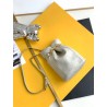 Saint Laurent Le Maillon Hook Bucket Bag In White Lambskin 667