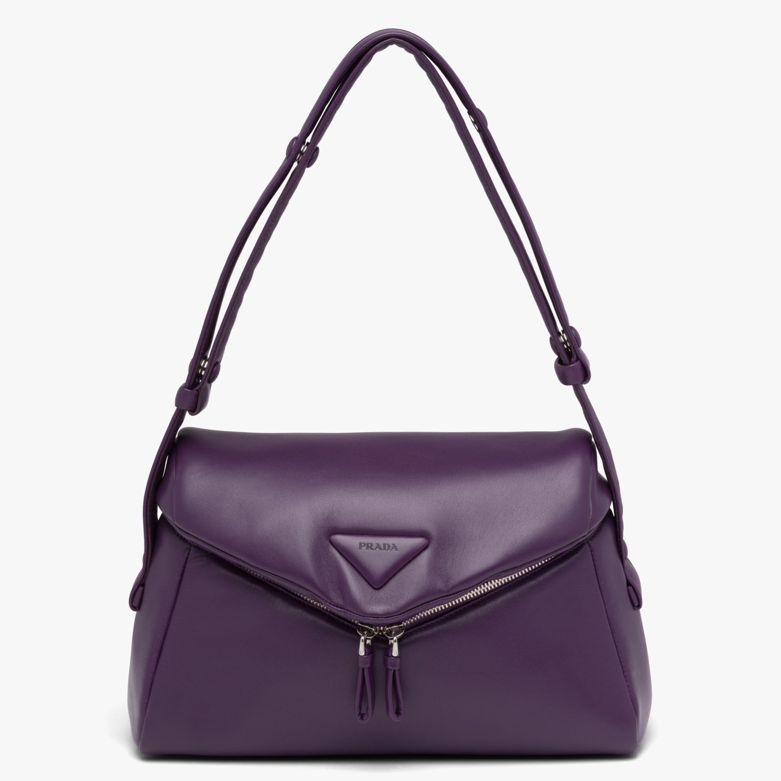 Prada Signaux Bag In Violet Padded Nappa Leather 265