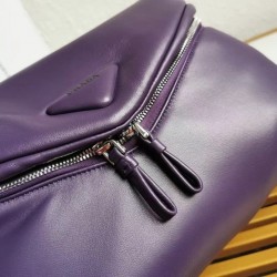 Prada Signaux Bag In Violet Padded Nappa Leather 265