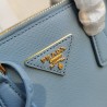 Prada Mini Galleria Bag In Light Blue Saffiano Leather 088