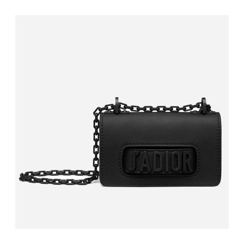 Dior Mini J'Adior Bag In Black Ultra Matte Calfskin 039