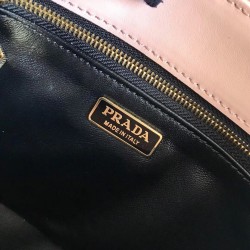 Prada Embleme Bag In Powder Pink Saffiano Leather 239