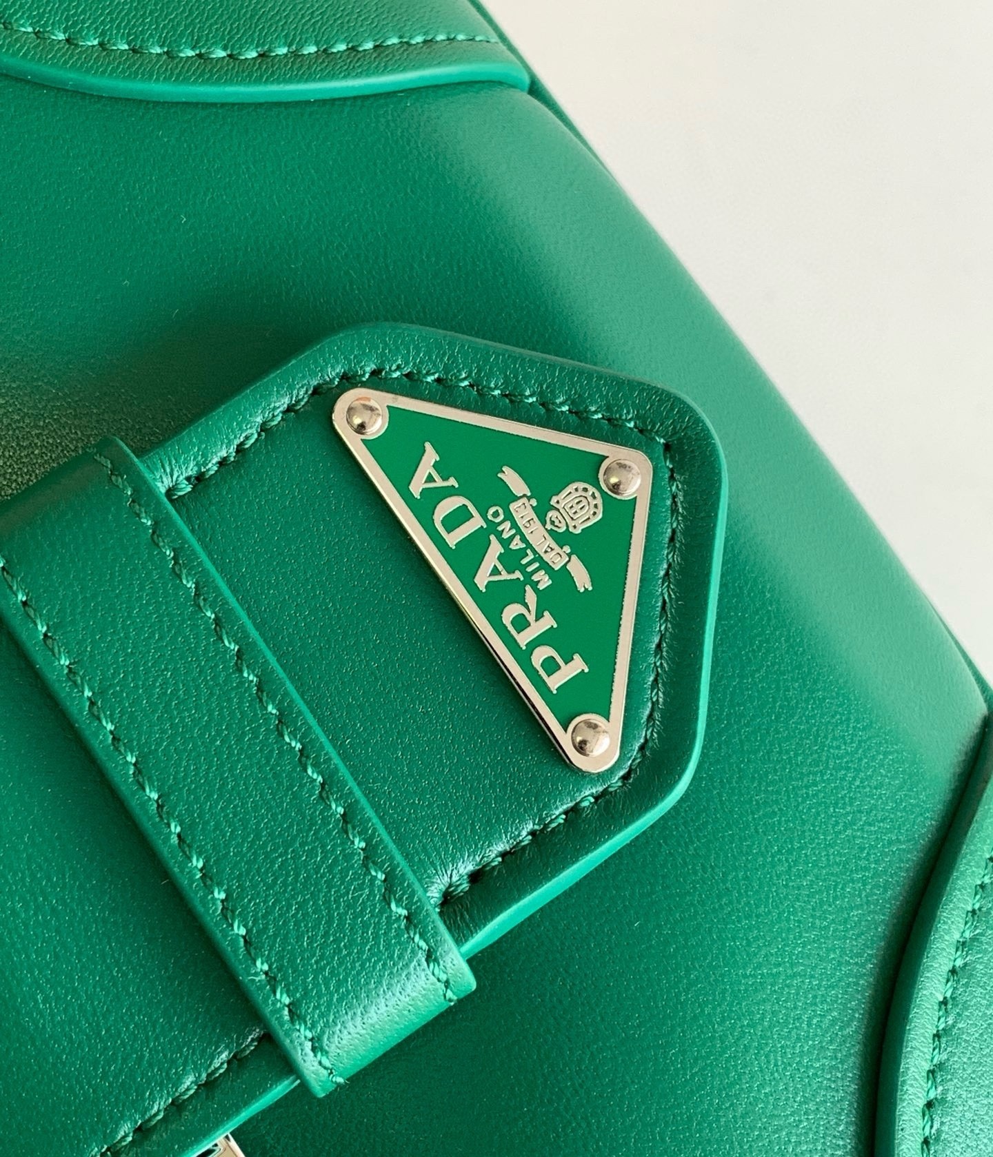 Prada Moon Bag in Green Padded Nappa Leather 211