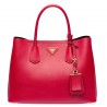 Prada Red Saffiano Double Medium Bag 236