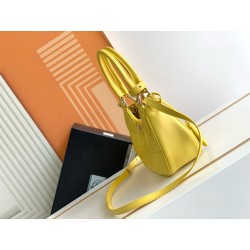 Prada Moon Bag in Yellow Padded Nappa Leather 400