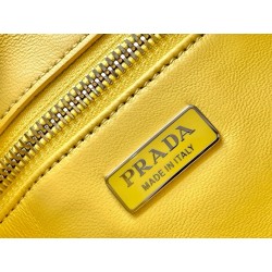 Prada Moon Bag in Yellow Padded Nappa Leather 400