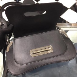 Prada Sidonie Black Leather Shoulder Bag 427