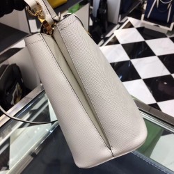 Prada White Saffiano North South Double Medium Bag 462