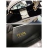 Prada White Saffiano North South Double Medium Bag 462