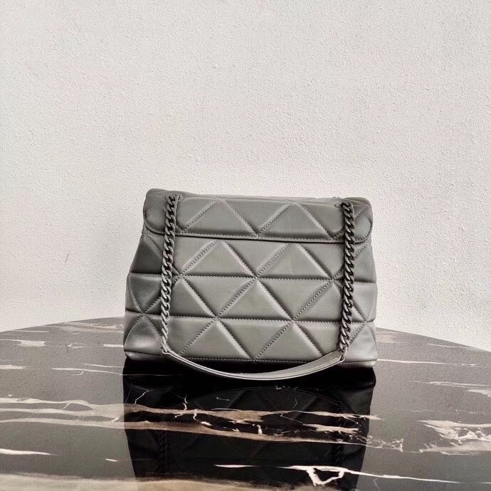 Prada Spectrum Large Bag In Grey Nappa Leather 900