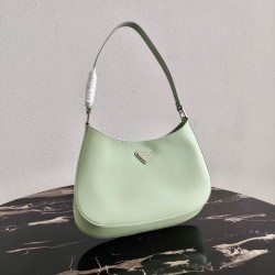 Prada Cleo Small Shoulder Bag In Aqua Brushed Leather 987