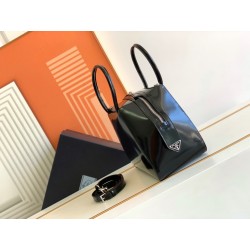 Prada Supernova Small Handbag In Black Brushed Leather 023