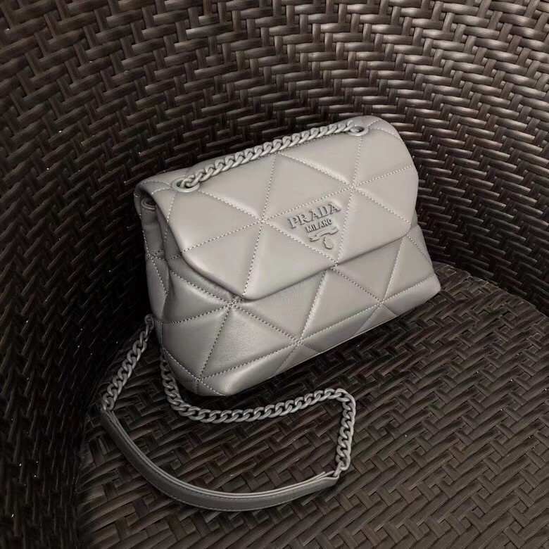 Prada Spectrum Small Bag In Grey Nappa Leather 047