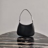 Prada Cleo Small Shoulder Bag In Black Brushed Leather 706