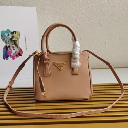 Prada Mini Galleria Bag In Powder Pink Saffiano Leather 971