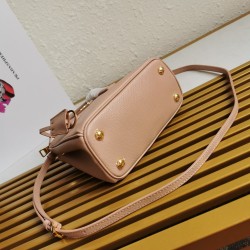 Prada Mini Galleria Bag In Powder Pink Saffiano Leather 971