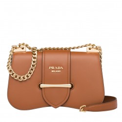 Prada Sidonie Shoulder Bag In Brown Calfskin 999