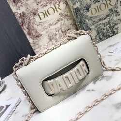 Dior Mini J'Adior Bag In White Ultra Matte Calfskin 997