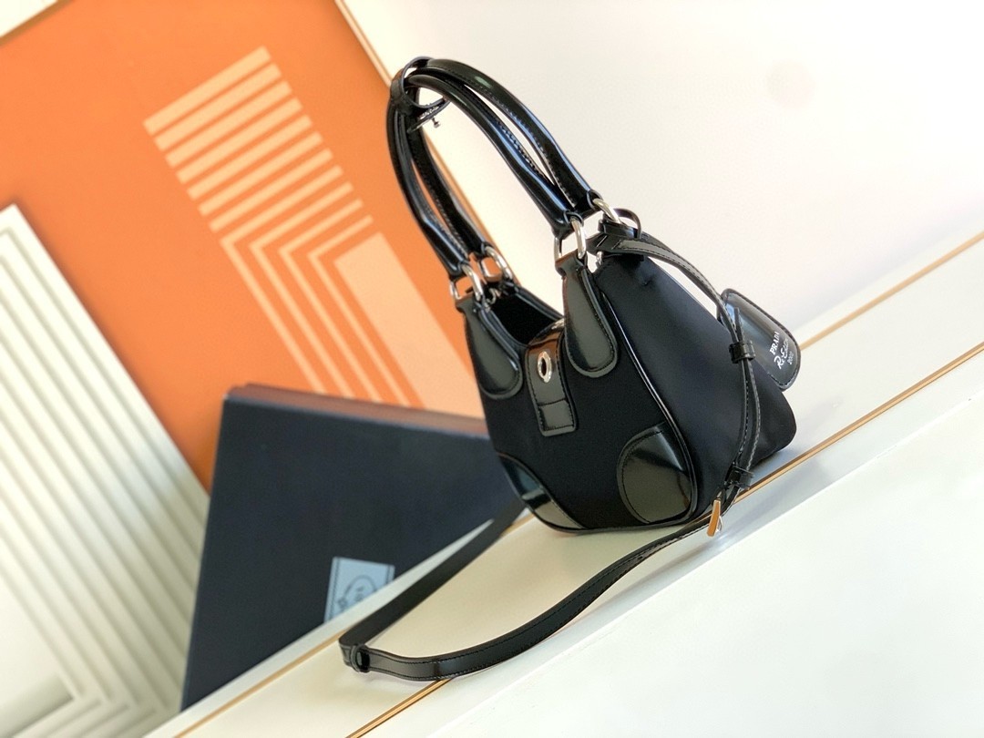 Prada Moon Bag in Black Padded Nappa Leather 754