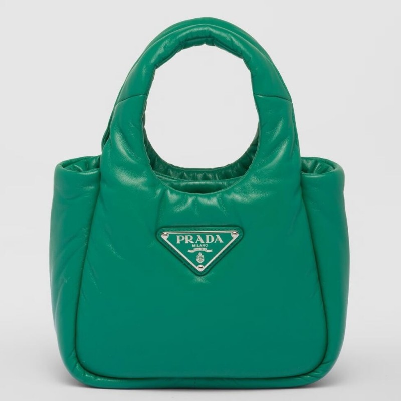 Prada Small Top-handle Bag in Green Nappa Leather 847 Prada Small Top-handle Bag in Green Nappa Leather 847