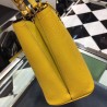 Prada Yellow Saffiano North South Double Medium Bag 247