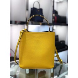 Prada Yellow Saffiano North South Double Medium Bag 247