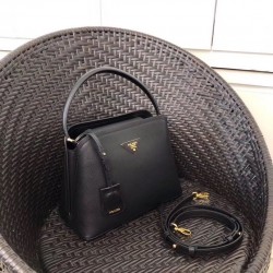 Prada Matinee Mini Bag In Black Saffiano Leather 504