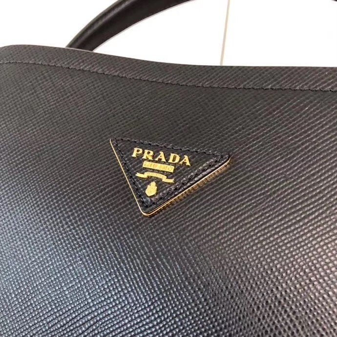 Prada Matinee Mini Bag In Black Saffiano Leather 504