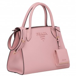 Prada Monochrome Bag In Nude Saffiano Leather 518