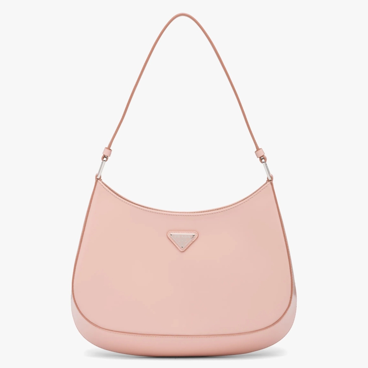 Prada Cleo Shoulder Small Bag In Pink Brushed Leather 821