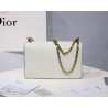 Dior White J'Adior Calfskin Flap Bag 744