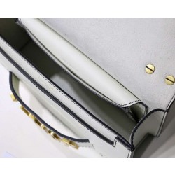 Dior White J'Adior Calfskin Flap Bag 744