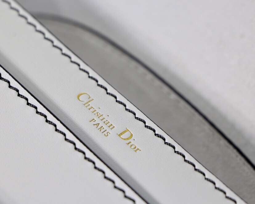 Dior White J'Adior Calfskin Flap Bag 744