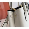 Prada Double Mini Bag In White Saffiano Leather 914