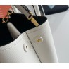 Prada Double Mini Bag In White Saffiano Leather 914