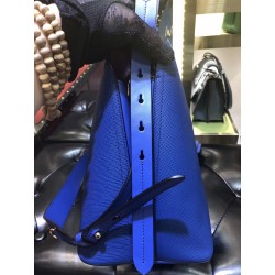 Prada Matinee Tote Bag In Blue Saffiano Leather 228