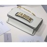 Dior White J'Adior Calfskin Flap Bag 744