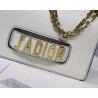 Dior White J'Adior Calfskin Flap Bag 744