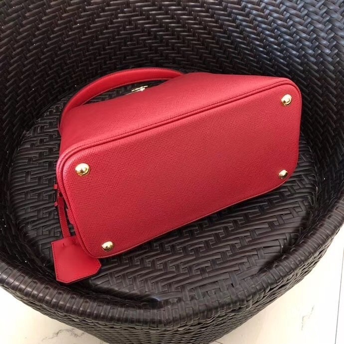 Prada Matinee Mini Bag In Red Saffiano Leather 316