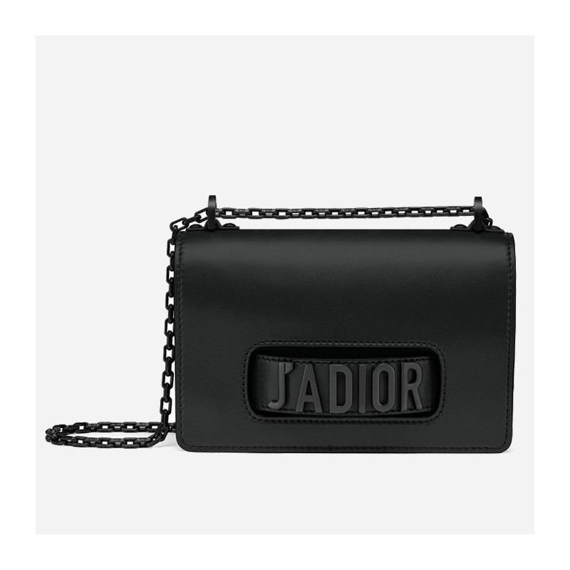 Dior J'Adior Flap Bag In Black Ultra Matte Calfskin 473