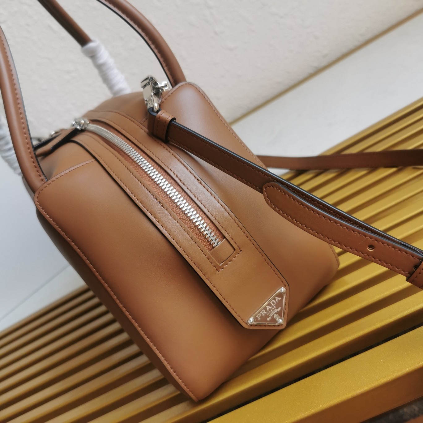 Prada Supernova Medium Handbag In Brown Leather 354