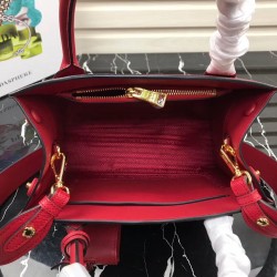 Prada Monochrome Bag In Red Saffiano Leather 879