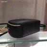 Prada Odette Black Saffiano And Green Crocodile Bag 950