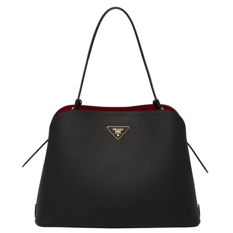 Prada Matinee Tote Bag In Black Saffiano Leather 976