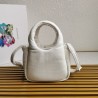 Prada Small Top-handle Bag in White Nappa Leather 557