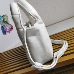 Prada Small Top-handle Bag in White Nappa Leather 557